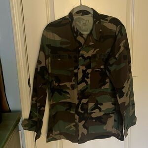 Men's Vintage Military Camouflage Jacket